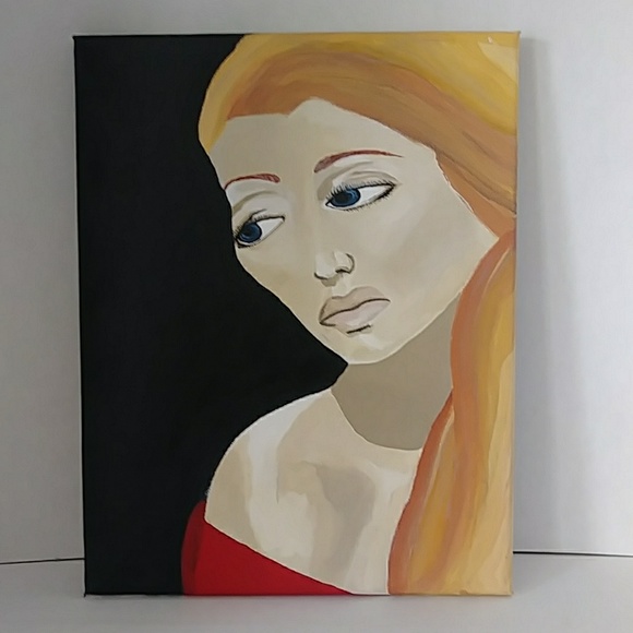 unknown Other - abstract painting of beautiful woman